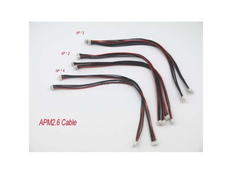 8pcs APM 2.6 Flight Control Cable (DF13 4/5/6 Position Connector 20 cm) 4pin, 5pin & 6pin