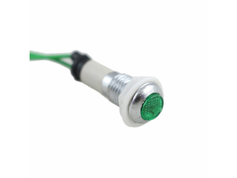 15mm Led Indicator With Plastic Casing Green 2Pcs