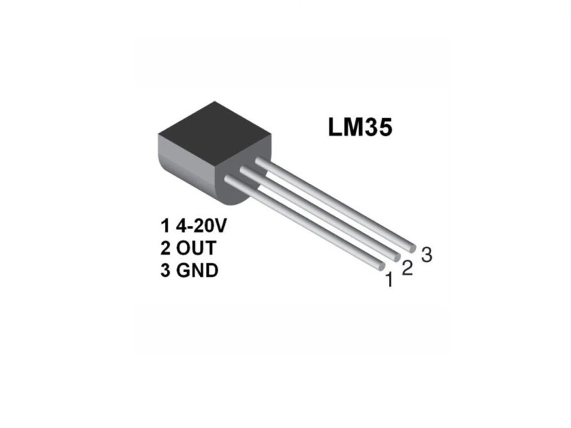 LM35 TO-92-3 Board Mount Temperature Sensors