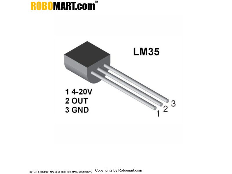 LM 35 Temperature Sensors 