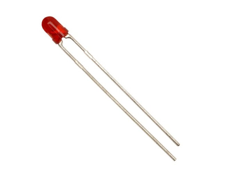 Red Round LED Diffused 3mm DIP (Pack of 10)