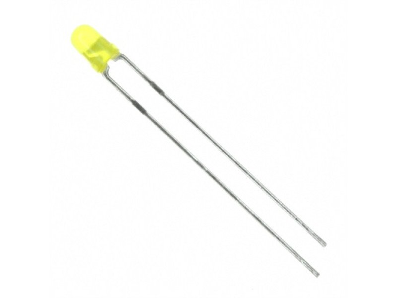 Yellow Round LED Diffused 3mm DIP (Pack of 10)