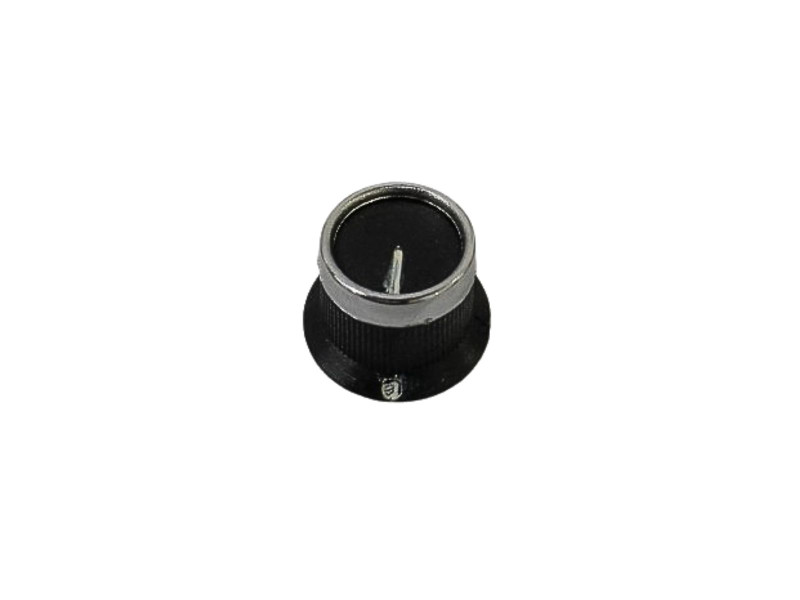 25mmx17mm Potentiometer Knob Rotary Switch Black Cap for 7mm shaft