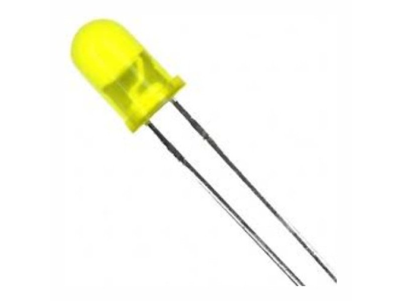 Yellow Round LED Diffused 5mm DIP (Pack of 10)