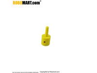 6 MM To 4 MM Robot Wheel Coupling (Yellow) Pack of 2