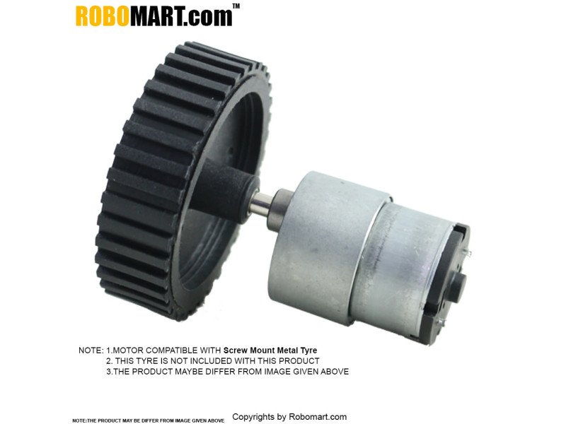 10 RPM Side Shaft Gear DC Motor 