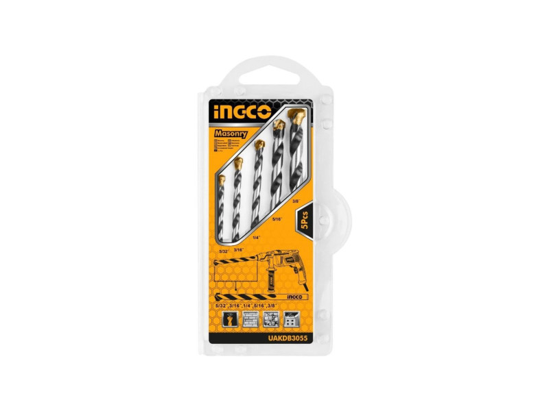 INGCO 5pcs Masonry Drill Bits Set – AKDB3055