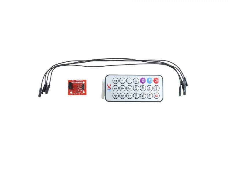 Infrared Remote Control MCU Module with Receiver Head HX1838 & NEC Coded Infrared Remote Control 