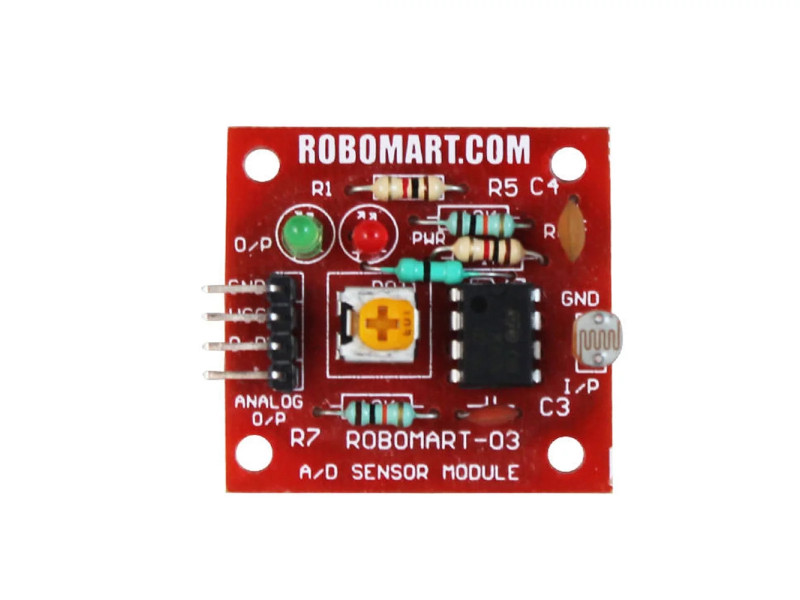 Robomart Light Sensor Module (LDR Small) 4 PIN output