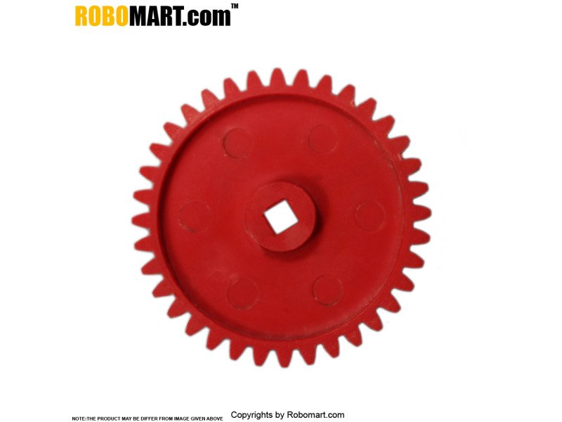 Multipurpose 4 CM Plastic Gear for iMechano/Mechanzo (Red)
