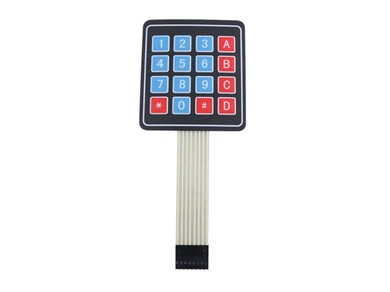 4x4 Matrix Keyboard/16 Key Membrane Switch Keypad for Arduino (Alphanumeric)