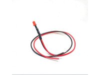 12-18V 3MM Red LED Indicator Light with 20CM Cable (Pack of 5)
