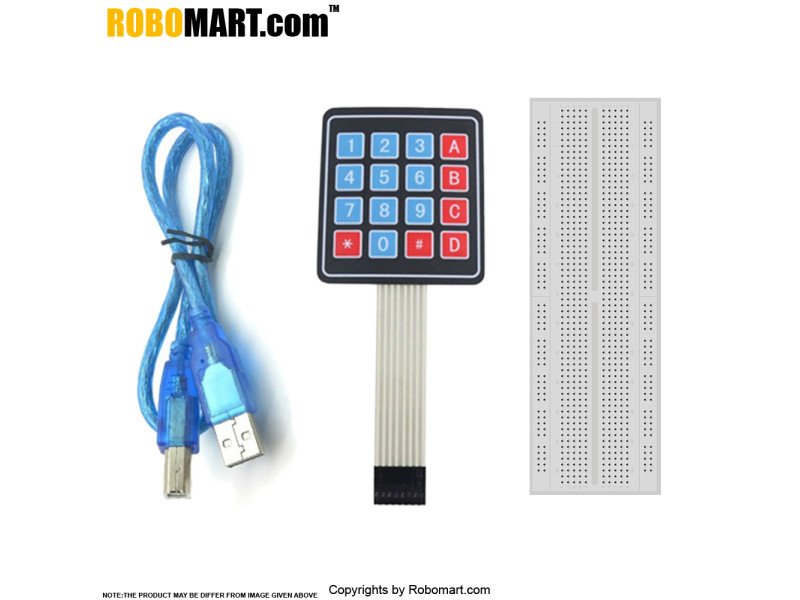 Robomart Arduino Uno R3 Keypad Kit With Basic Arduino Projects