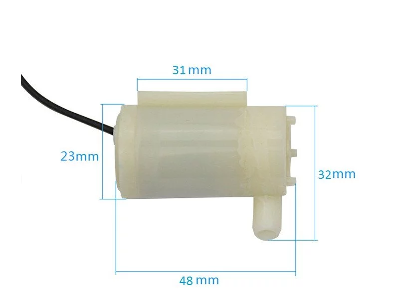 Buy 3-6V DC Double Nozzle Submersible Mini Motor Water Pump for DIY ...