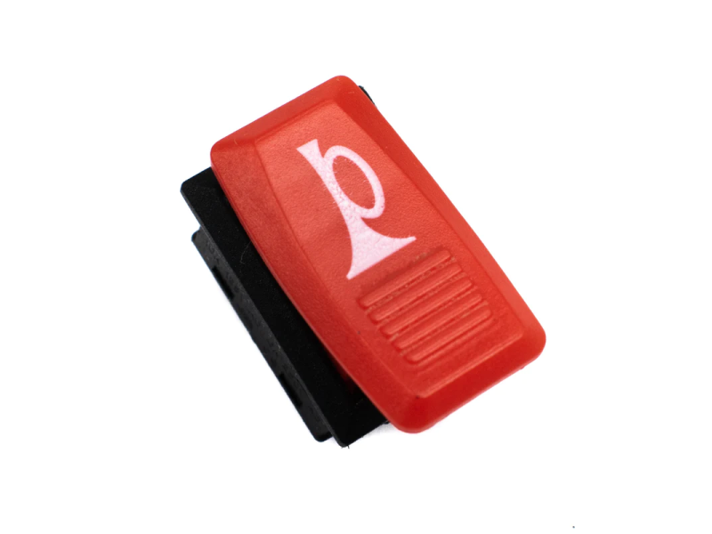 Horn Momentary Push Switch Green/Red Abs Plastic Switches (Pack of 2)