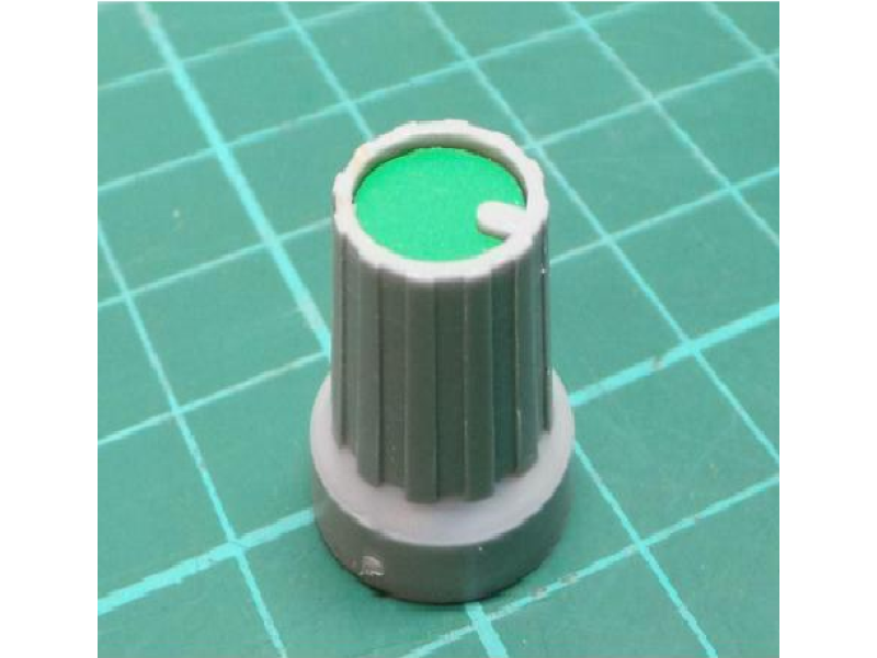 4MM Inner Dia 11.25MM Outer Dia Potentiometer Knob Green (Pack of 5)