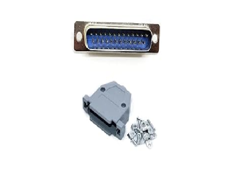 DB25 Connector Male and Male 25 Pin Electrical RS232 D-SUB Dust Cover Connector