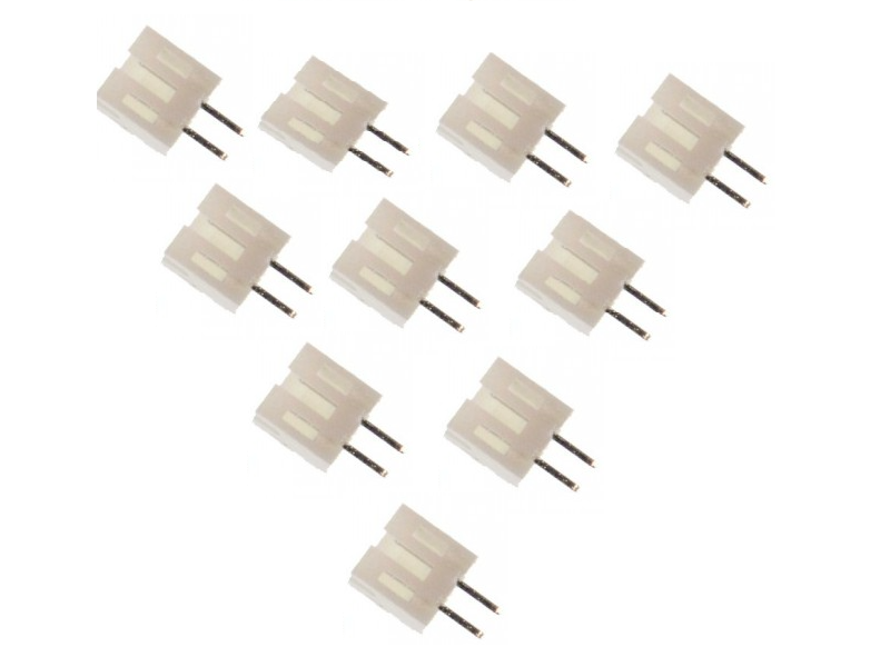 2 Pin JST-PH-2.0 Male connector (Pack of 10)