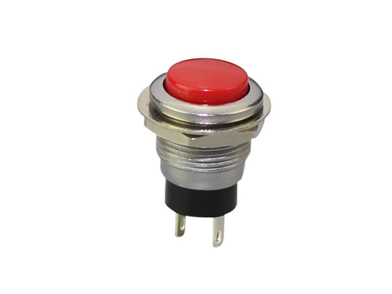 Normal Open Push Button Switch OFF-(ON) SPST 2 Pin Red Button (Pack of 2)