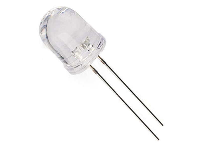 10MM RGB LED Quick Flash Clear Transparent 2 Pin (Pack of 5)