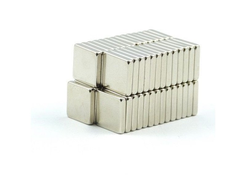 10mm x 10mm x 2mm (10x10x2 mm) Neodymium Block Magnet