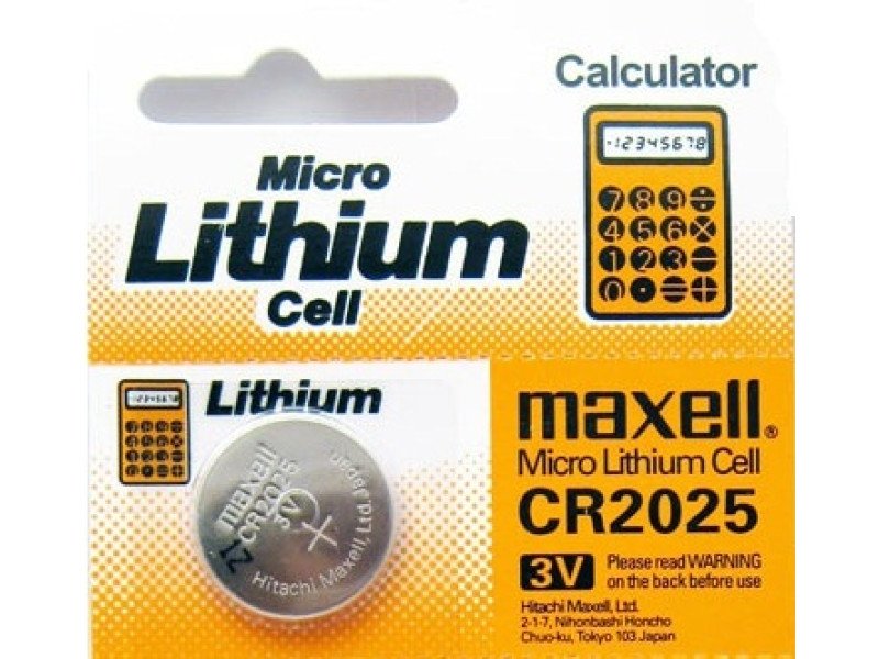 CR2025 3V Lithium Coin Battery