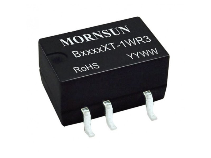 B0512XT-1WR3 Mornsun 5V to 12V DC-DC Converter 1W Power Supply Module - Compact SMD Package