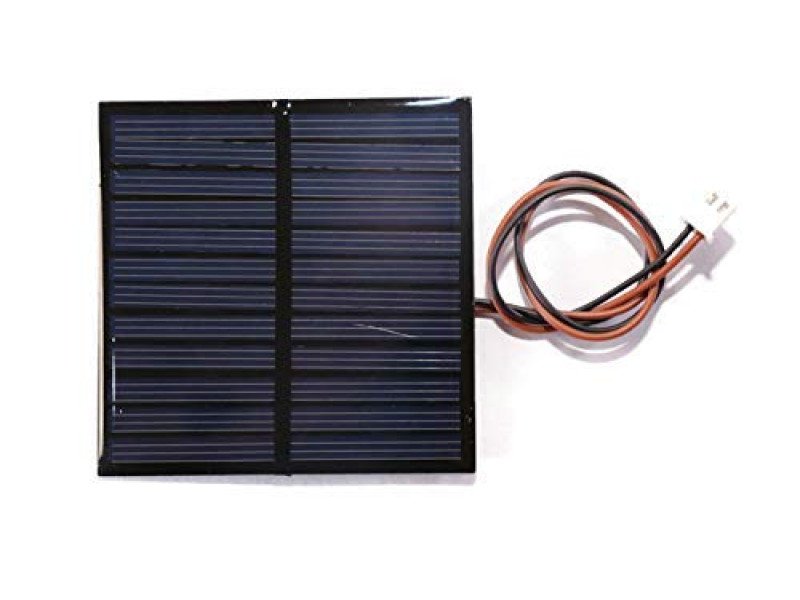 Mini Solar Panel Wire Attached Solar Square Shape (70x70x3 mm)