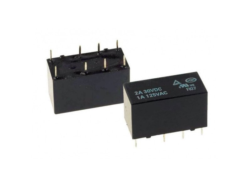 12V 2A PCB Mount Telecom Relay - DPDT (Pack of 2)