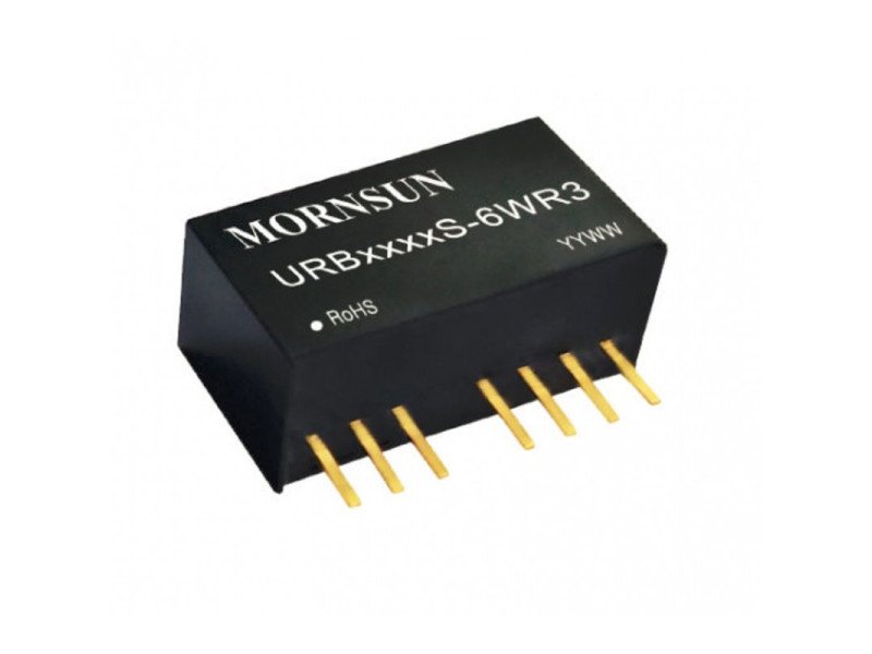 URB2424S-6WR3 Mornsun 24V to 24V DC-DC Converter 6W Power Supply Module - Compact SIP Package