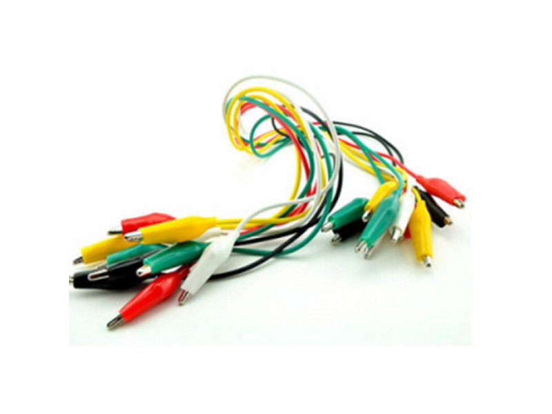 50cm Long Alligator Clips Electrical DIY Test Leads for Micro bit (Pack of 5)