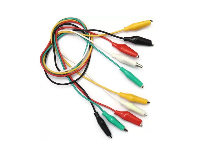 50cm Long Alligator Clips Electrical DIY Test Leads for Micro bit (Pack of 5)