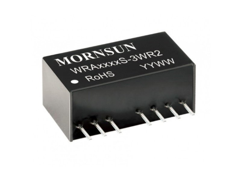 WRA1212S-3WR2 Mornsun 12V to ±12V DC-DC Converter 3W Power Supply Module - Ultra Compact SIP Package