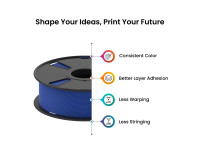 AlmightyFila 3D Printer Filament PLA+ Dark Blue 1.75 MM / 1 KG