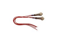 15mm Led Indicator With Plastic Casing Red 2Pcs