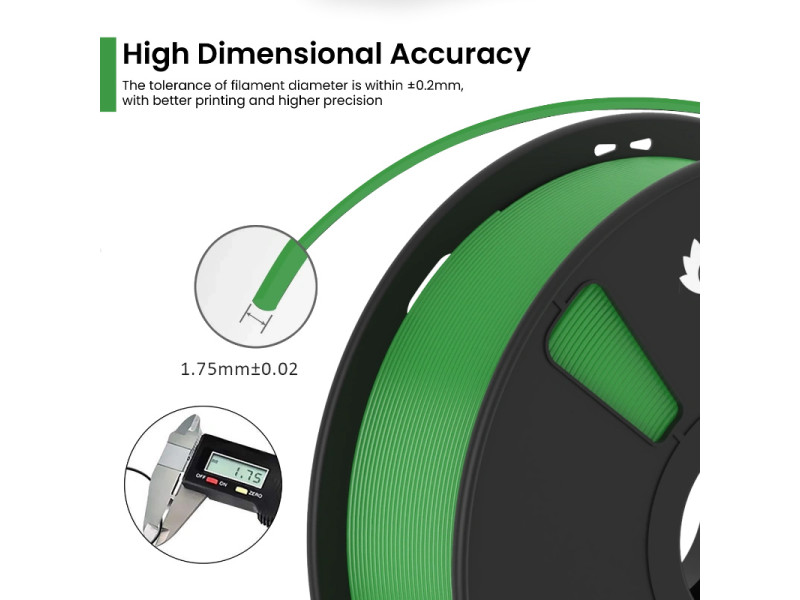 AlmightyFila 3D Printer Filament PLA+ Forest Green 1.75 MM / 1 KG