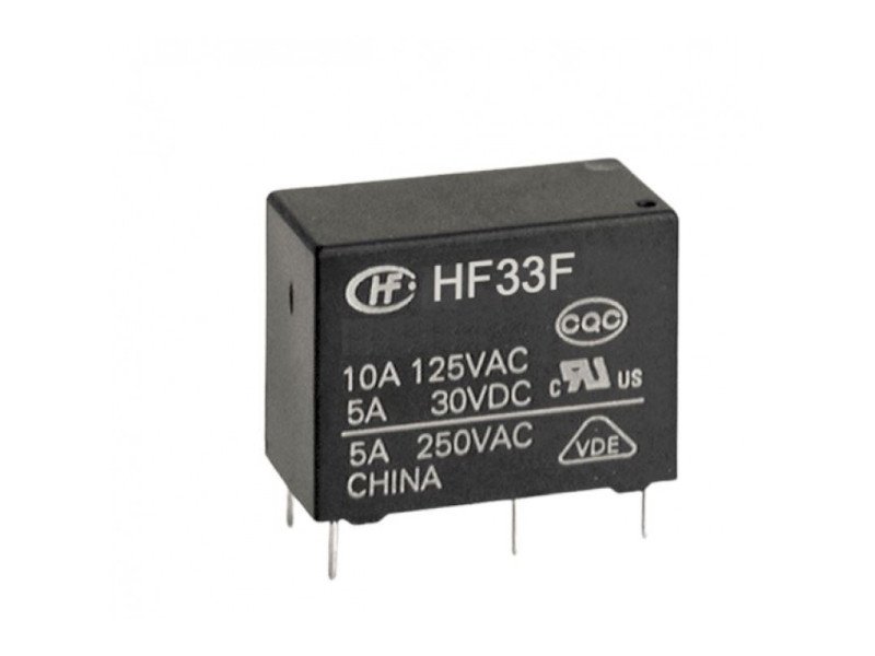 Hongfa 6V 10A DC HF33F/006-HSLT 4-Pin SPST Miniature Power Relay