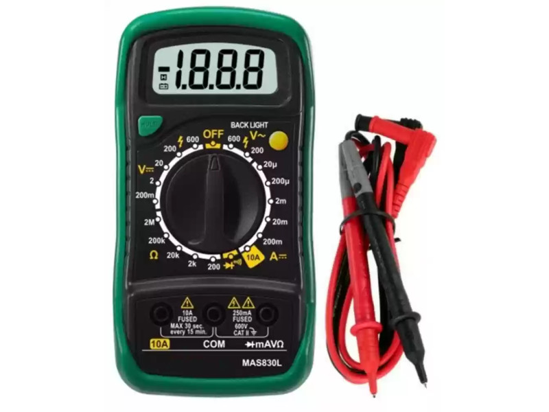 Autolink MAS830L DC AC Voltage Digital Pocket Multimeter