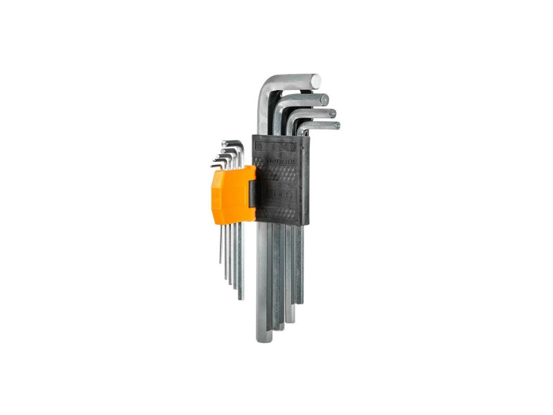INGCO HHK11091 Hex L-Shaped Allen Key (Long Arm) Wrench 9pcs Set