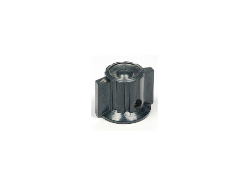 20mmx18mm Single Turn Potentiometer Knob Rotary Switch Black Cap for 6.4mm shaft