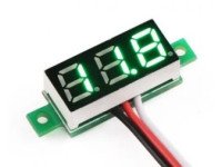 0.28inch 0-100V Three Wire DC Voltmeter Yellow