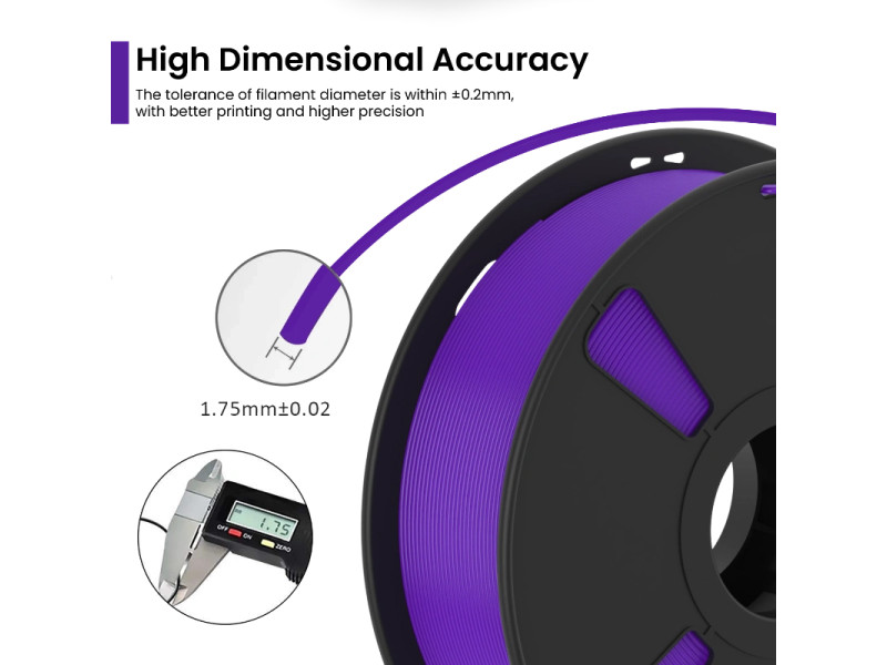 AlmightyFila 3D Printer Filament PLA+ Violet 1.75 MM / 1 KG