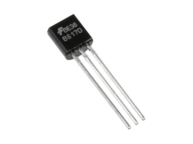 BS170 MOSFET - 60V 500mA N-Channel Small Signal MOSFET TO-92 Package