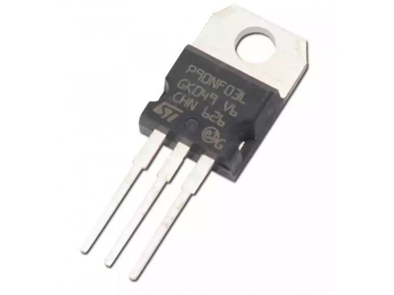 P90NF03L (STP90NF03L) MOSFET - 30V 90A N-Channel Power MOSFET TO-220 Package