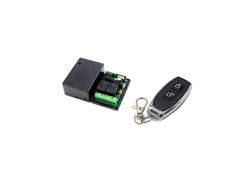 12V DC 315MHz 2 Channel RF Receiver Module with RF Remote Control Switch