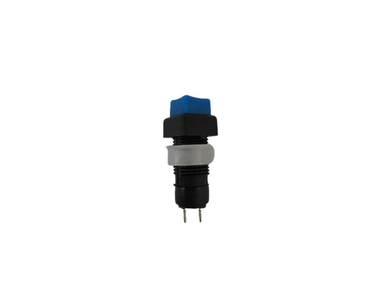 PBS-2 Blue 14mm Square Plastic Push Button Switch