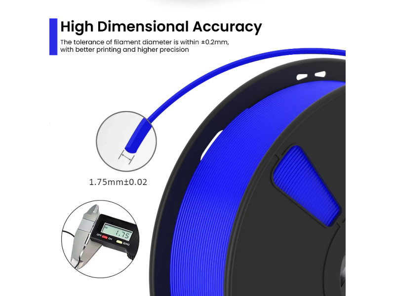 AlmightyFila 3D Printer Filament PLA+ Royal Blue 1.75 MM / 1 KG