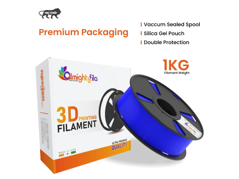 AlmightyFila 3D Printer Filament PLA+ Royal Blue 1.75 MM / 1 KG