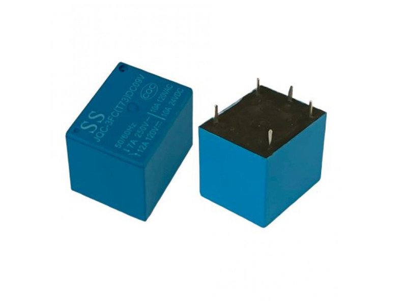9V 10A PCB Mount Sugar Cube Relay - SPDT (Pack of 5)