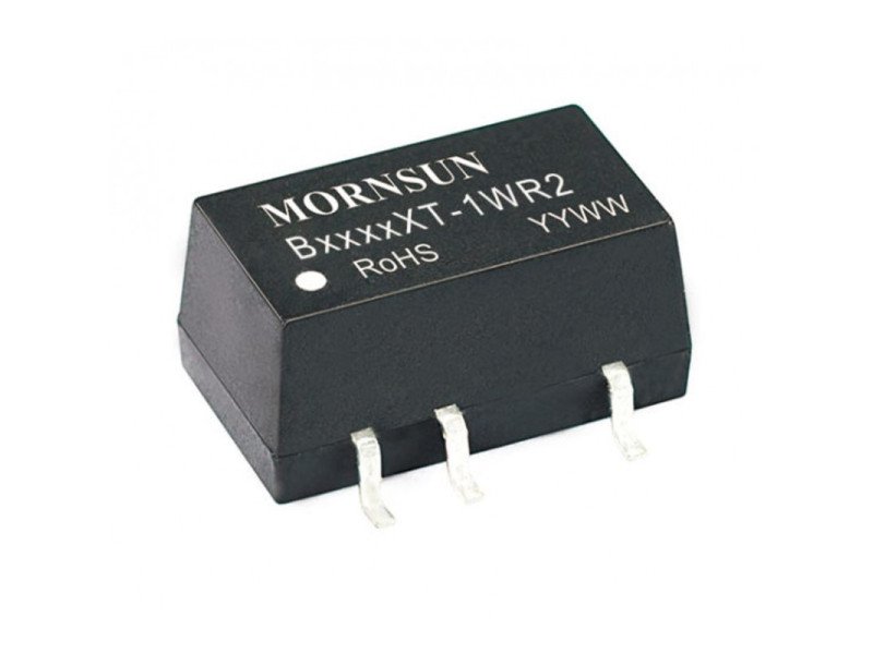 B1205XT-1WR2 Mornsun 12V to 5V DC-DC Converter 1W Power Supply Module - Compact SMD Package